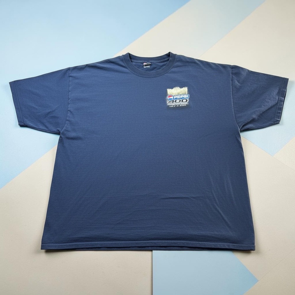 Hanes Pepsi 400 T-Shirt Mens 2XL Navy Blue NASCAR‎ Daytona 2004 Graphic Tee